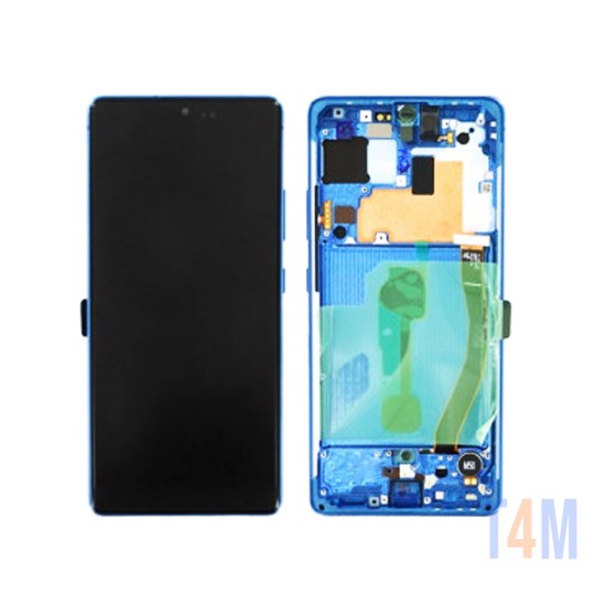 Touch+Display with Frame Samsung Galaxy S10 Lite/G770 6.7" Service Pack (GH82-21672C/22045C/21992C) Blue